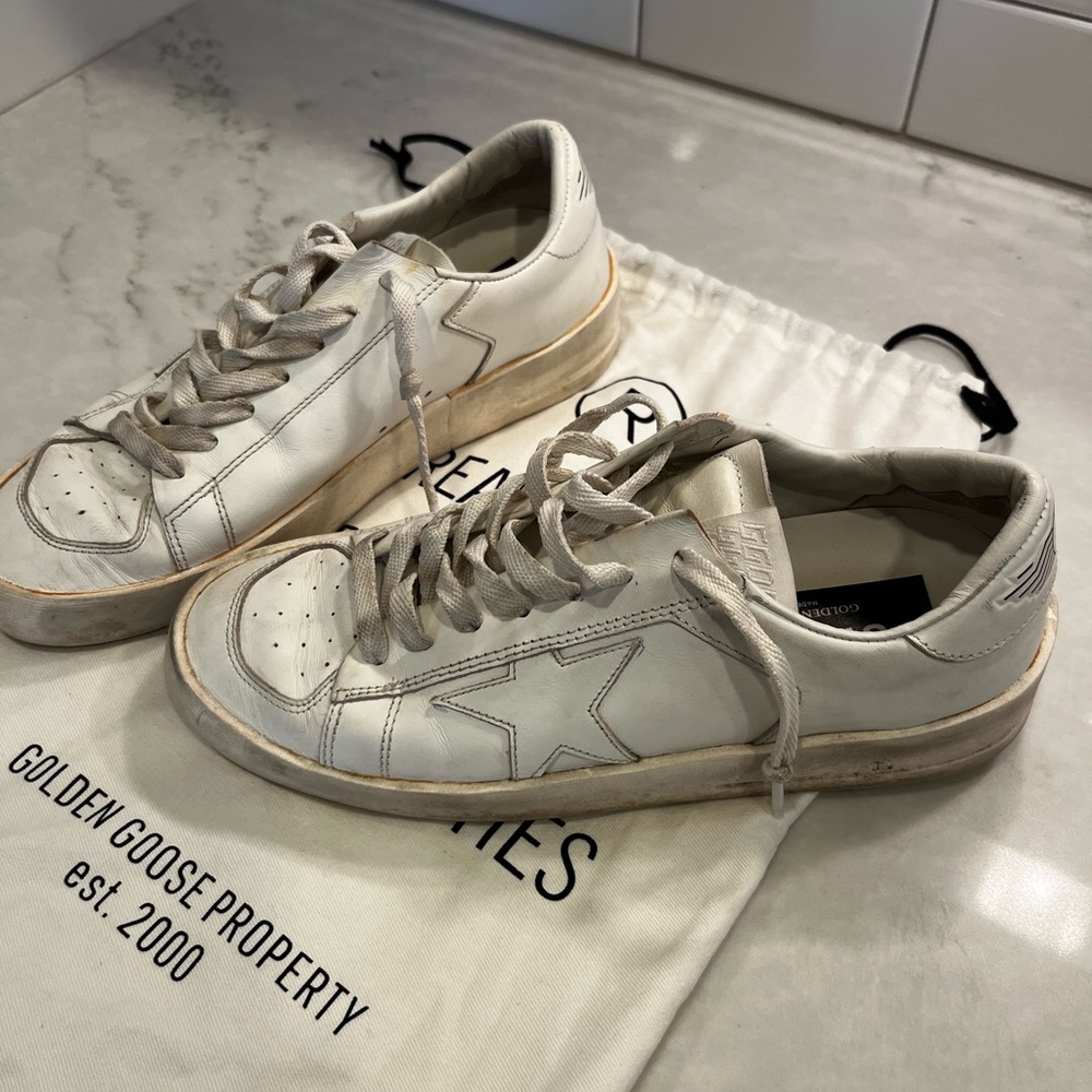 Golden Goose Stardan Women’s White Sneakers - Picture 2 of 6